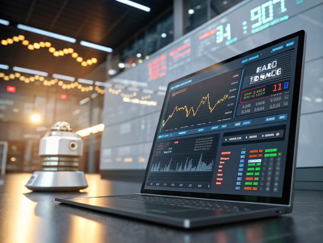 A screenshot of the 3Commas interface showing automated trading bots in action, with clear indicators of successful trades and portfolio growth.